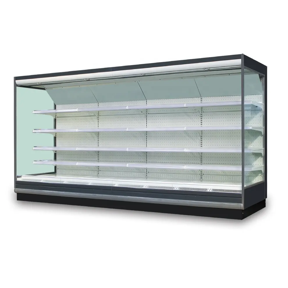 commercial fruits and vegetables display refrigerator for supermarkets refrigerator