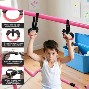 Attrezzatura Ginnica Pieghevole per Bambini, Facile da Montare, Portatile, in Acciaio Inox, per Allenamento con Barra Orizzontale Indoor - Product Image 2