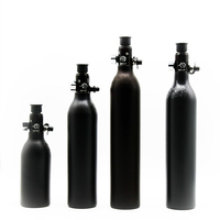 Bouteille d'air haute pression en aluminium BEYIWOD 0,5L 0,7L 1L 200 bars pour paintball PCP 300 bars, filetage M18x1,5
