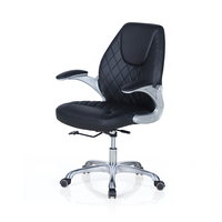 Chaise de client pour salon de manucure et pédicure Kangmei, en cuir synthétique, hauteur réglable, structure métallique, siège rotatif, accoudoirs fixes