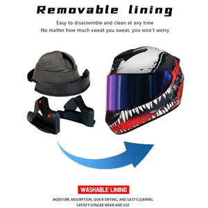 Casco <span class=keywords><strong>de</strong></span> Moto Integral Barato <span class=keywords><strong>de</strong></span> Alta Calidad con Certificación DOT, Casco <span class=keywords><strong>de</strong></span> ABS para Motocicleta Urbana a la Moda, Venta Directa <span class=keywords><strong>de</strong></span> Fábrica - Product Image 4