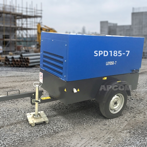 Compresseur d'air diesel à deux étages 30-40 bars, compresseur à vis mobile 10-12 m³/min pour machine de forage de puits d'eau et de carrières - Product Image 6