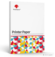 Papel Térmico Phomemo A4, Tamaño Carta Estadounidense, 8.27*11.69 Pulgadas, 8.5*11 Pulgadas, para M08F