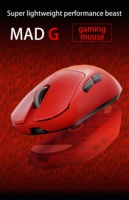 MAD G MAX Mouse Gamer Dual Mode PAW3395 Mouse Game Kustom 8000Hz Polling Rate Mouse Gaming Nirkabel Ringan