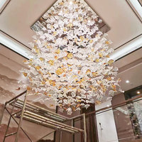 Luminaire suspendu en verre personnalisé, moderne, carré, long, LED, à hauteur réglable, multi-formes, multi-couleurs, pour villa, restaurant
