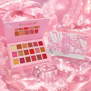 Paleta <span class=keywords><strong>de</strong></span> Sombras <span class=keywords><strong>de</strong></span> Ojos SHEGIVM MARRA <span class=keywords><strong>de</strong></span> 18 Colores, Mate, Brillante, con Estuche Floral Rosa, Alta Pigmentación, Larga Duración - Product Image 4