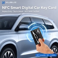 Carte-clé numérique NFC personnalisée compatible WPC 13,56 MHz pour véhicule électrique (VE) – Carte d'accès sans clé intelligente pour véhicules à énergie nouvelle