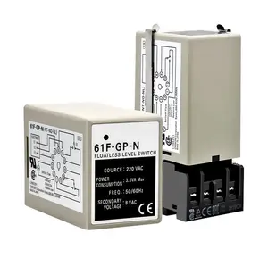 Controlador de nível de água com relé de nível original, com interruptor de nível flutuante 61F-GP-N AC220V 110V, proteção selada