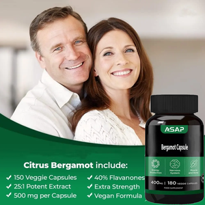 Etiqueta privada OEM Suplemento Regulación Sistema corporal Citrus Bergamot Extracto Citrus Bergamot Cápsulas - Product Image 3