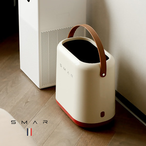 Cubo de Basura Rectangular Abierto en la Parte Superior, Color Blanco Crema, para Almacenamiento en Interiores - Product Image 2