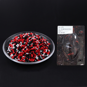 PP PS <span class=keywords><strong>PE</strong></span> TPU 레드 화이트 혼합 색상 마블링 패턴 플라스틱 안료 입자, 다양한 플라스틱 하우징용 - Product Image 1