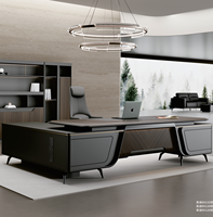 Bureau de direction contemporain, mobilier de bureau moderne, table de luxe, bureau de directeur, mobilier de PDG