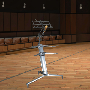 Kool Sound 1.2M Multifunctional Silver Keyboard <strong>Stand</strong> with Mic &amp; <strong>Music</strong> <strong>Stand</strong> for Musical Instrument Players - Product Image 3