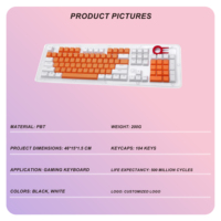 Mechanical Keyboard Custom Keycaps OEM Arabic Keycaps PBT Double Shot Translucent Backlit Keycap