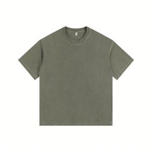 T-shirt surdimensionné pour homme, 100% coton, écologique, séchage rapide, 260g, impression sérigraphique personnalisée avec logo, vente en gros - Product Image 6