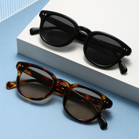 Lunettes de soleil UV400 Protection, monture fine, style mode, personnalisables, nouvelle collection 2026, imprimé léopard rétro, pour femmes et hommes