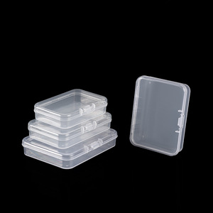Transparent PP Storage Box Rectangular With Lid Stackable Small Item Organizer Box For Parts And Accessories - Product Image 1