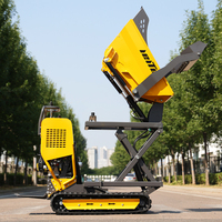 LEITE Livraison Gratuite Mini-Dumper sur Chenilles 500kg 800kg pour Ferme et Jardin, Moteur Diesel Hydraulique, Camion-Dumper Mini sur Chenilles à Vendre