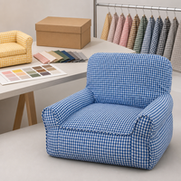 Fauteuil-lit pour animaux de compagnie, pour petits chiens et chats, mini canapé à carreaux avec housse amovible et lavable, lit confortable rembourré en fibres, 45x38cm