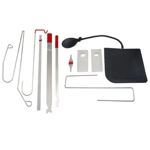10pc Car Quick Opening Hook Professional Locksmith Supplies Car Unlock Door Lock Pick Set Tool With Air Wedge Emergency Tool Kit