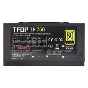 Fuente de Alimentación ATX Completamente Modular de 750W, Estándar 80 PLUS, Ventilador Negro, Salida de 5V, Alta Eficiencia, para Escritorio - Product Image 5