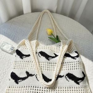 Nouveau Sac à Bandoulière Grande Capacité en Crochet 2025 pour Femmes, Sac Fourre-Tout en Crochet, Sac de Plage en Polyester - Product Image 3