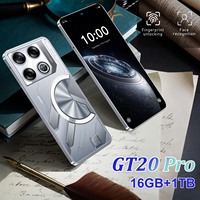 Venta al por Mayor del Teléfono Inteligente para Juegos GT 20 Pro 5G, Octa Core, 16 GB de RAM, 1 TB de ROM, Batería de 8800 mAh, Cámara de 72MP+108MP, Reconocimiento Facial