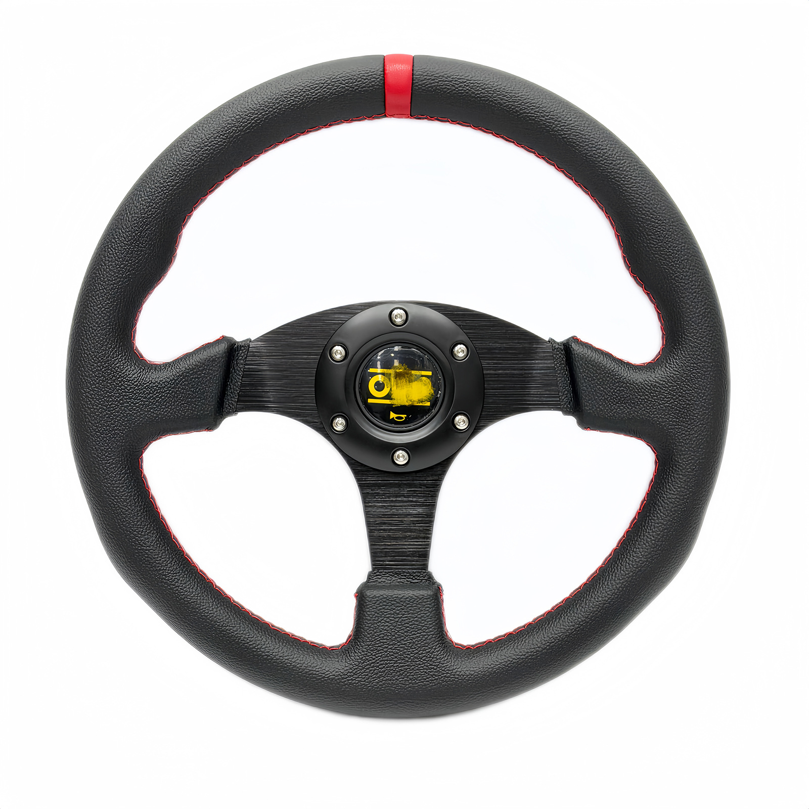 Leather red line red circle