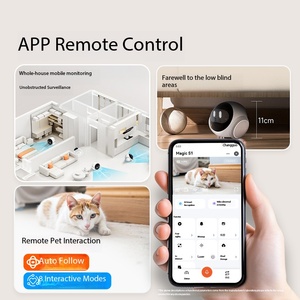 Robot Compagnon Intelligent Électronique pour la Maison avec Caméra à Distance et Surveillance <span class=keywords><strong>Mobile</strong></span> pour Personnes Âgées, Enfants et Soins aux Animaux (Chats) - Nouveauté 2026 - Vente Flash - Product Image 5