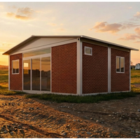 Maison mobile portable Skyacross Factory Direct de 20 pieds |   Petite maison préfabriquée moderne avec espace de vie et cuisine ouverts