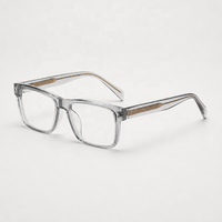 Montures optiques carrées tendance à grande monture en acétate TR90 – Vente en gros de montures optiques unisexes actuelles