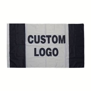 Drapeaux et bannières promotionnels en tissu polyester durable de haute qualité, publicités personnalisées, intérieur/extérieur, image de marque, aluminium - Product Image 2