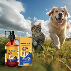 Compléments Nutritionnels pour Animaux de Compagnie : Huile de Poisson pour Chats et Chiens, Soin des Poils, Oméga 3 6 9, Traitement OEM d'Huile de Saumon Sauvage en Gouttes Liquides - Product Image 3