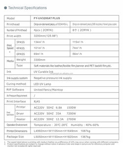 INFINITI FY-UV3200AT PLUS <span class=keywords><strong>2022</strong></span>, impression rapide, largeur 3200mm, UV, rouleau à rouleau, imprimante à jet d'encre 3d - Product Image 6