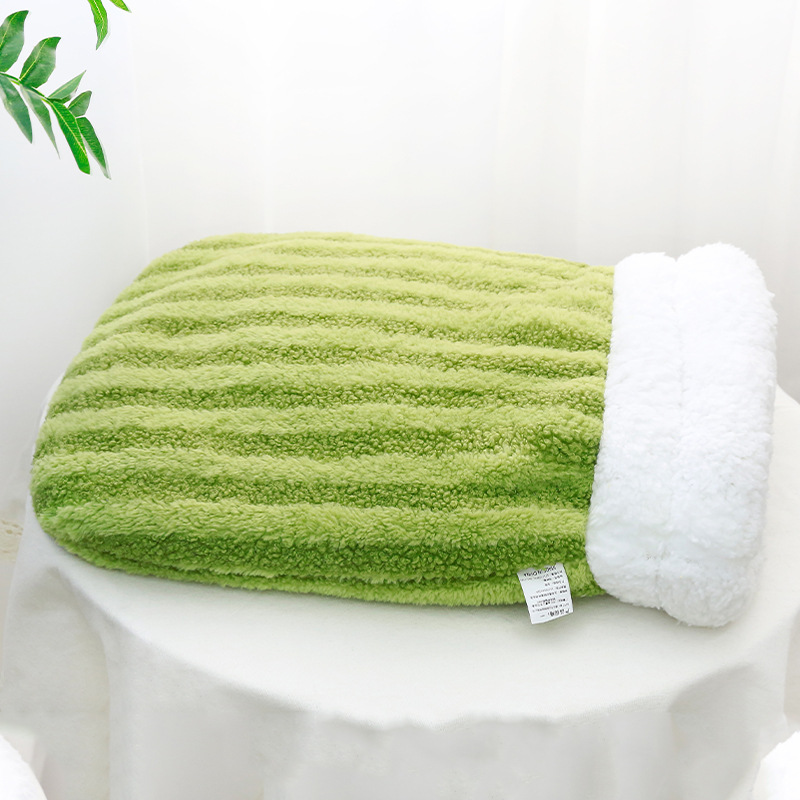 Sac de couchage - rayures vertes