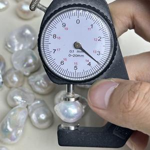 Perlas de Agua Dulce Naturales Barrocas de 13-15 mm, Zhuji, con Fuerte Brillo, Coloridas, en Forma de Cola de Pez, Perlas Blancas Sueltas - Product Image 4