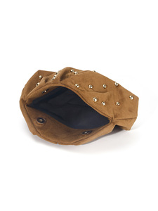 Bolso de mano de satén plisado con cuentas de lujo para mujer, elegante, de marca famosa, suave y de alta gama, estilo nube, para noche. - Product Image 6