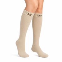 Chaussettes de compression en bambou respirantes et anti-humidité pour le sport, marque privée, vente en gros