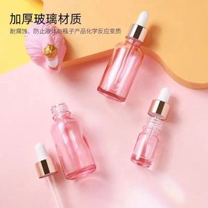 Emballage cosmétique pour soins de la peau 20ml 30ml 100ml, flacon en verre transparent à épaule plate pour huile essentielle, sérum, cheveux et barbe, impression sérigraphique, 100 pièces - Product Image 4