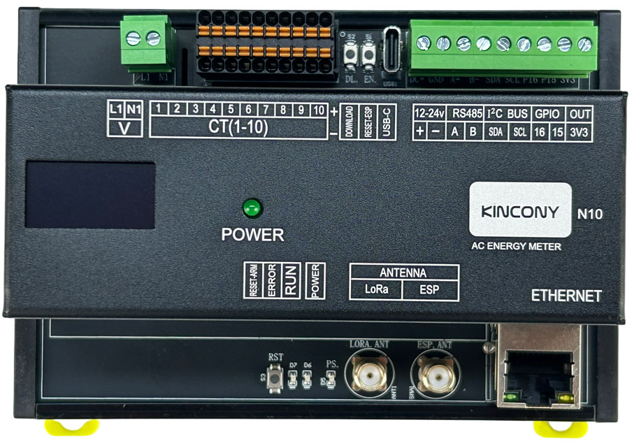 KinCony 10-Channel ESP32 Wi-Fi AC LoRa Smart Home Security System PC ...