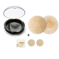 Coussinets de mamelon en silicone pour seins, couvre-mamelons collants hypoallergéniques respirants imperméables et résistants à la transpiration, autocollants pour poitrine de natation