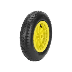 14 "Roda pneumática 3.50-carrinho de mão da roda do Pneu À Prova de Punção 8 Completa para Jardim Carrinho/Carrinho de Mão/Kart/Caminhão de Reboque