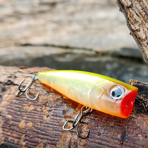 XIDIAOYU - Señuelo de Pesca Mini <span class=keywords><strong>Whopper</strong></span>, 1 Unidad, Señuelos Pequeños de 5 cm y 4.5 g, Micro Poppers, Señuelo Artificial para Pesca de Lubina y Trucha - Product Image 3