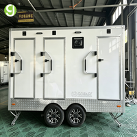 Toilettes mobiles d'extérieur portables d'occasion Goeasy à prix d'usine, remorque sanitaire à vendre