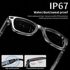 Lunettes intelligentes IA 2025 flambant neuves avec caméra 8MP, changement de couleur, Wi-Fi/5G/4G, étanches IPX-6, double caméra, assistant vocal intelligent et <span class=keywords><strong>musique</strong></span> - Product Image 6