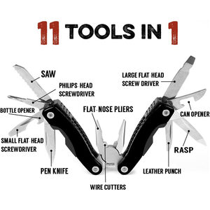 Multitool Gấp Câu Cá Kìm 11 in1 Di Động Survival Bánh Công Cụ Bỏ Túi Dao Mở Chai Tuốc Nơ Vít Kìm Cho Cắm Trại - Product Image 3