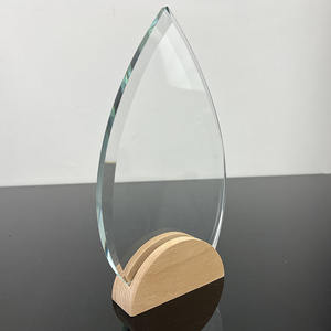 MH-NJ00833 كأس خشبي كريستال مخصص جوائز تذكارية فاخرة خشبية فارغة لافتات تكريم - Product Image 6