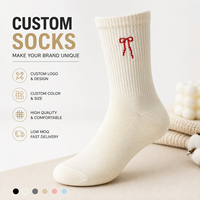 CONCEPTION ET MAQUETTE GRATUITES Concevez Votre Propre Logo Chaussettes pour Femmes Chaussettes en Coton Personnalisées Logo Personnalisé Chaussettes Brodés pour Femmes