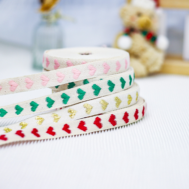 JOYWOOD New Gift Wrapping Tape Heart Ribbon for Present Box Decoration Wholesale