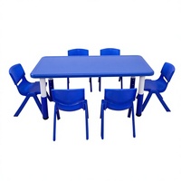 Meilleures ventes - Ensemble table et chaise réglables en plastique pour enfants - Mobilier scolaire - Utilisation préscolaire